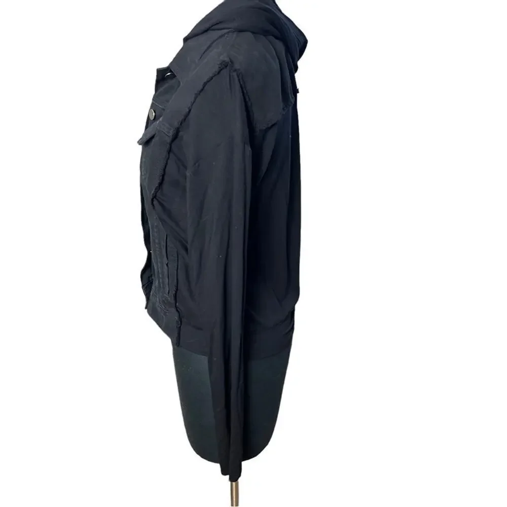 Bailey 44 “Janis” Olive Hooded Jacket, Minimalist, Coastal, weekend, beach, XS/S